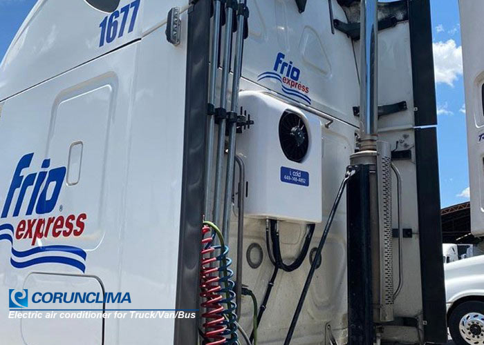 Corunclima与墨西哥Frioexpress合作的全电动DC12V空调/电动APU项目